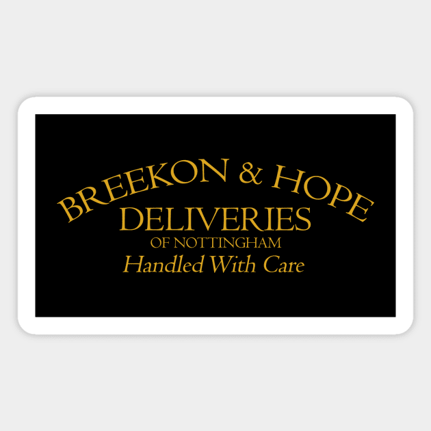 Breekon & Hope Deliveries Magnet by Rusty Quill